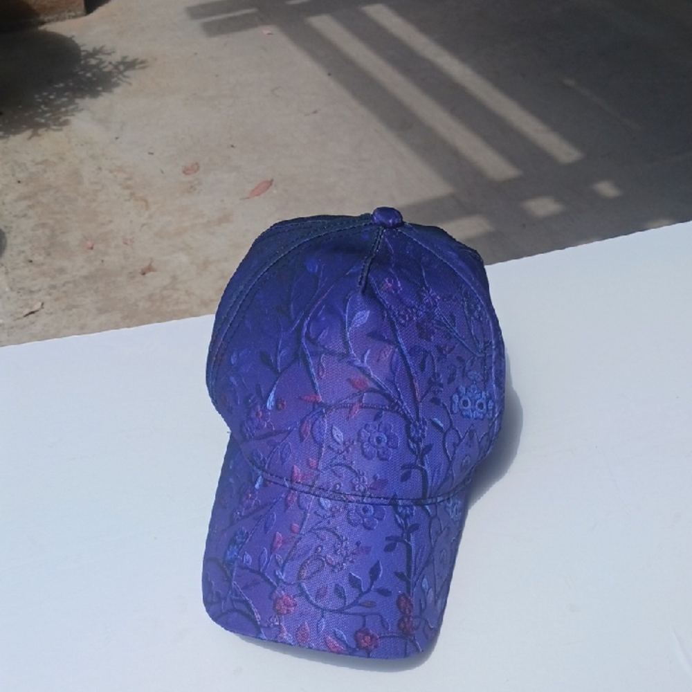 Amazon Purple Floral Baseball Cap